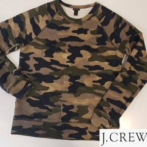 J.CREW CAMO SWEAT SHIRT💚